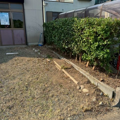 きれいに庭整理された写真